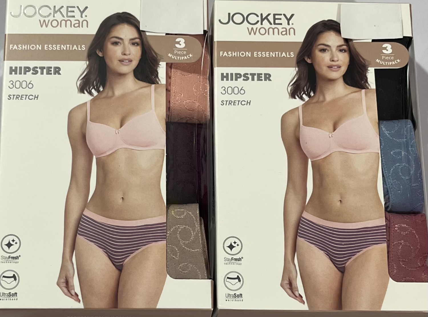 JOCKEY 3006 HIPSTER  PRINT PANTIES 6pcs