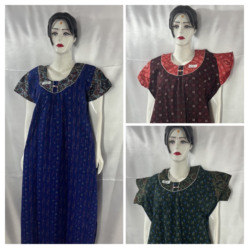 COTTON MIX & MATCH NIGHTIES (3 pcs)