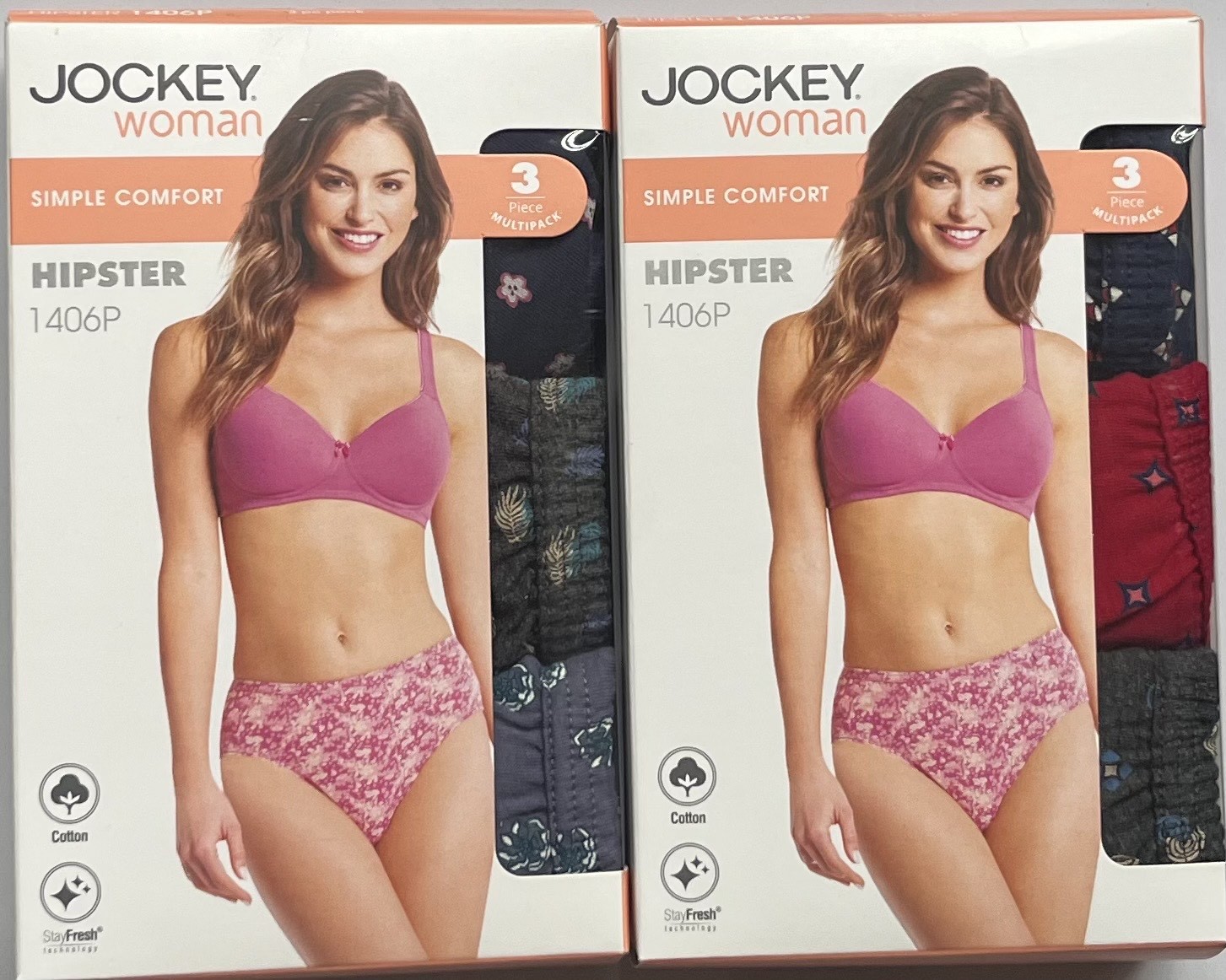 JOCKEY PRINT PANTIES FOR WOMEN (1406P)6pcs