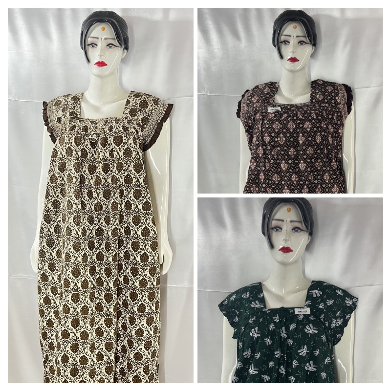 COTTON Kuchulu Nighties (3 pcs)