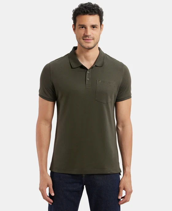 JOCKEY COLLAR T-SHIRTS WITH POCKET 3913
