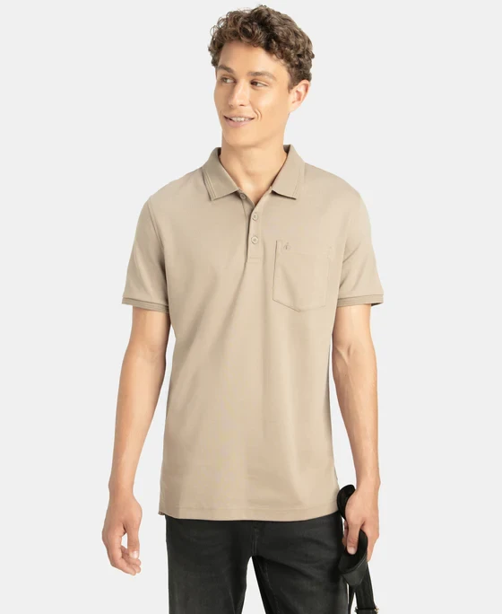 JOCKEY COLLAR T-SHIRTS WITH POCKET 3913
