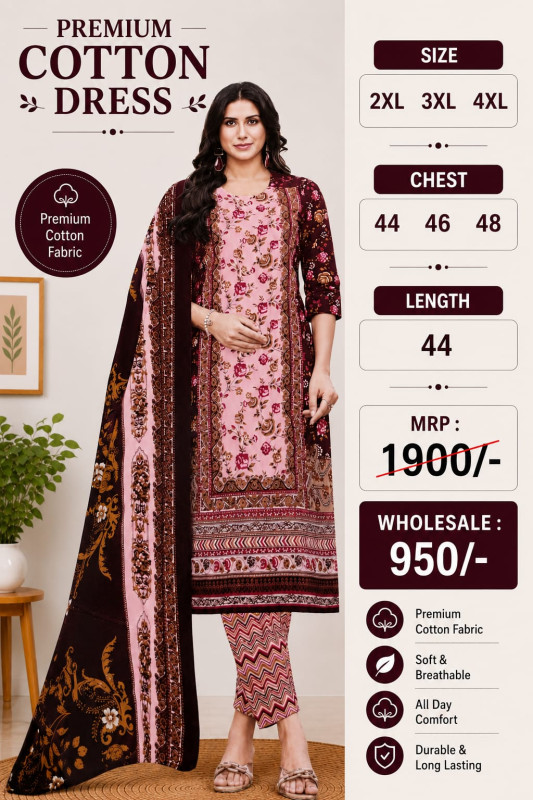 COTTON CHURIDAR DRESS