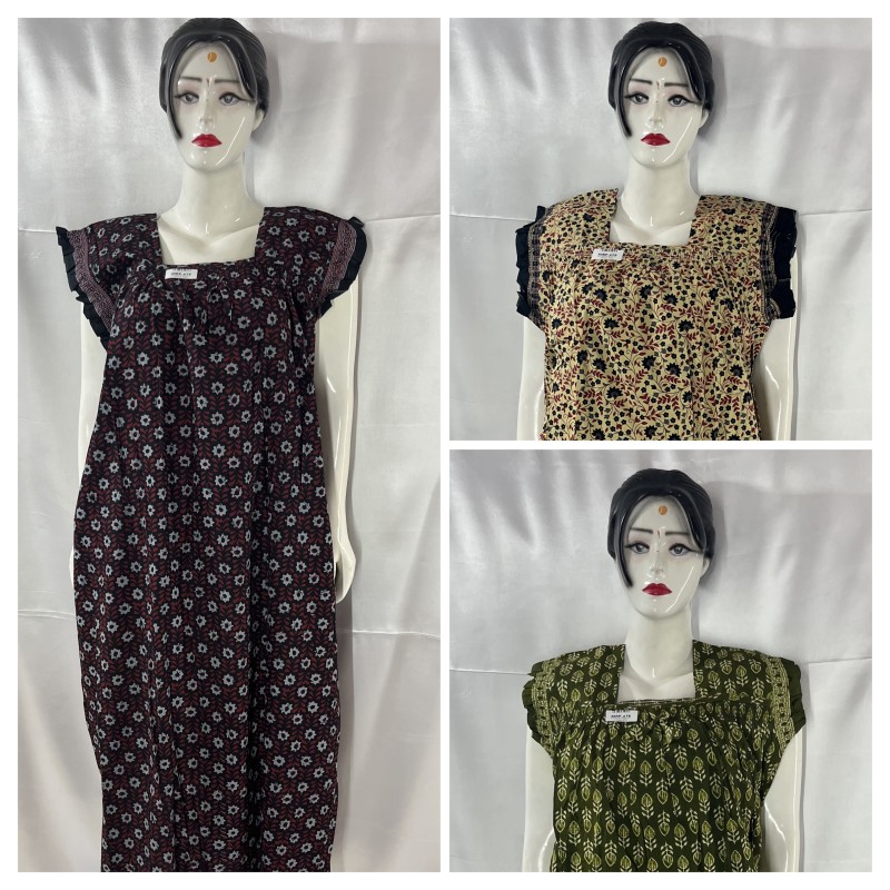COTTON Kuchulu Nighties (3 pcs)