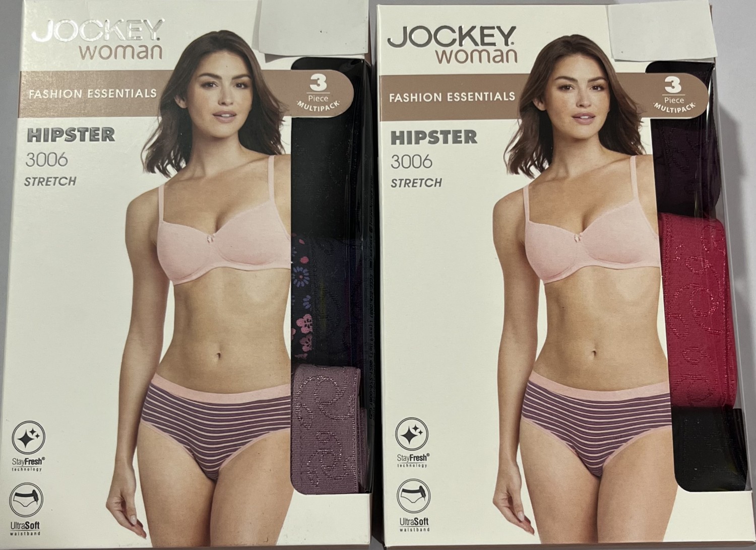 JOCKEY 3006 HIPSTER  PRINT PANTIES(6 pcs)