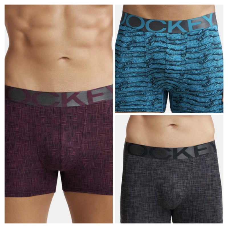 JOCKEY IC 30 PRINTED TRUNKS ( 3 PCS)