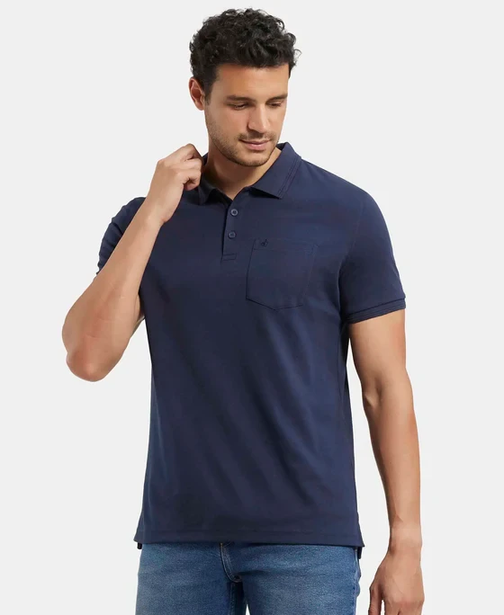 JOCKEY COLLAR T-SHIRTS WITH POCKET 3913
