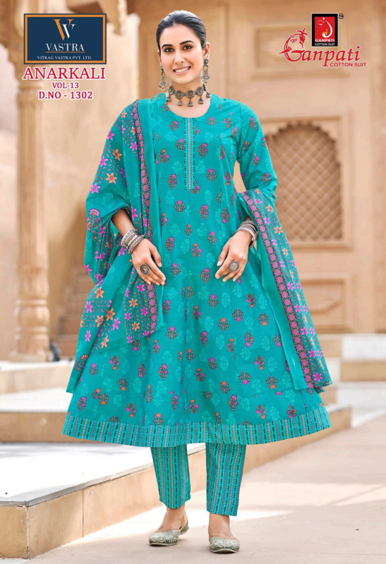 COTTON ANARKALI DRESS