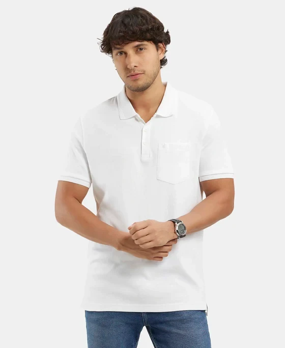 JOCKEY COLLAR T-SHIRTS WITH POCKET 3913