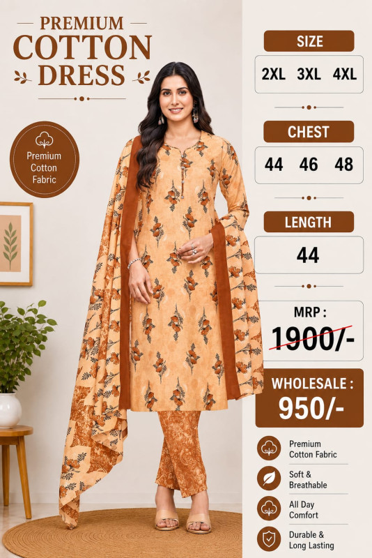COTTON CHURIDAR DRESS