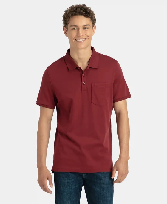 JOCKEY COLLAR T-SHIRTS WITH POCKET 3913
