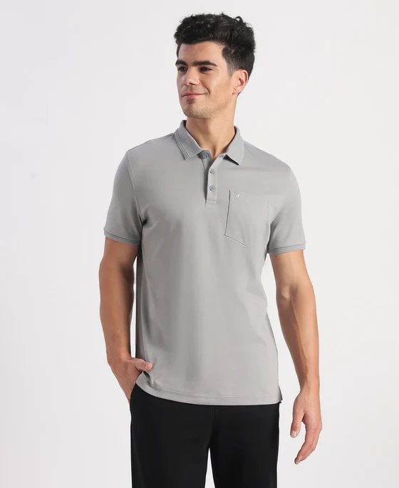 JOCKEY COLLAR T-SHIRTS WITH POCKET 3913