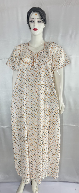 COTTON EMBROIDERY WORK NIGHTIES